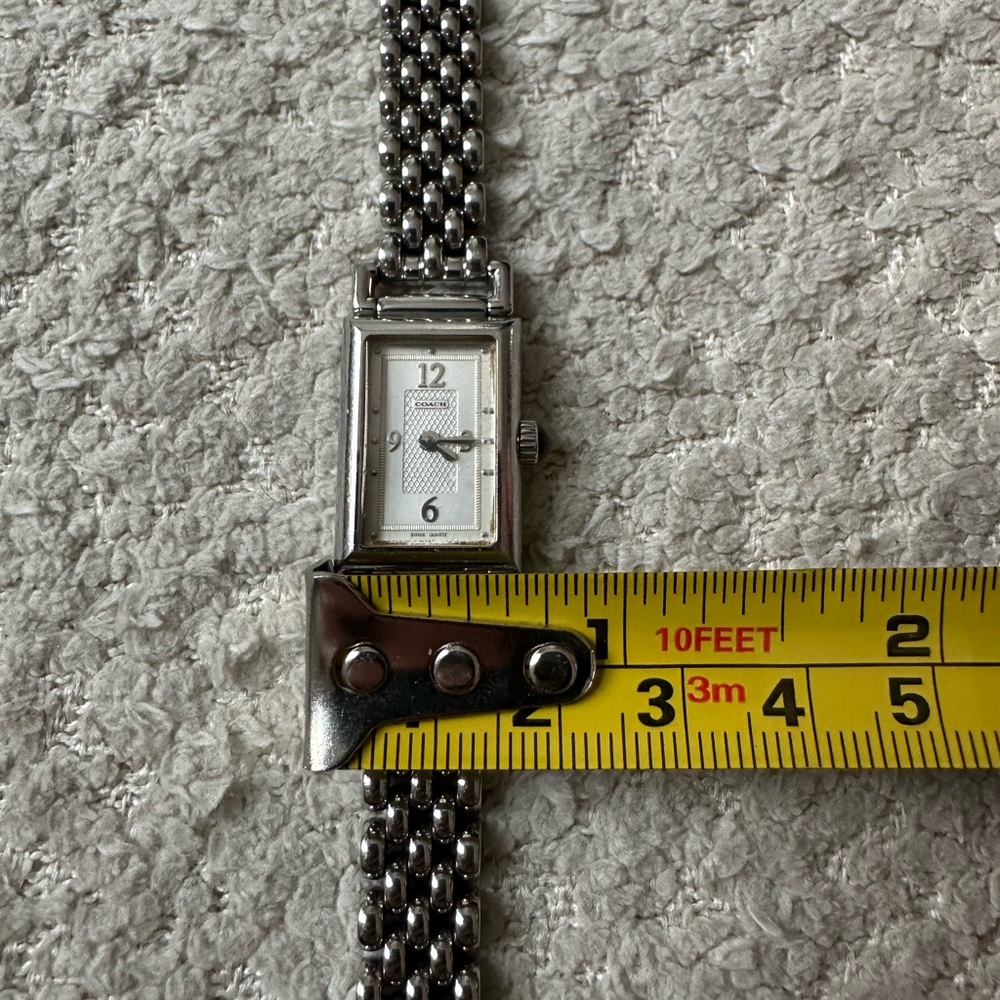 Coach Silver Rectangular Women's Watch - image 6